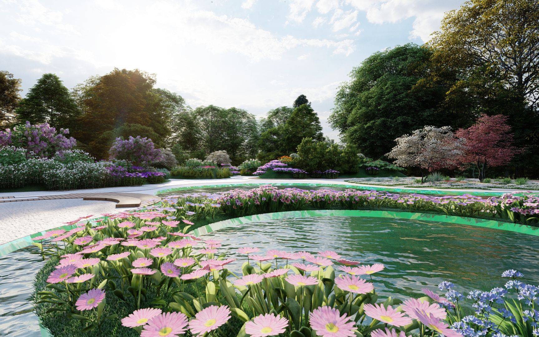 【园林工程】一个简单的生境花园渲染作业