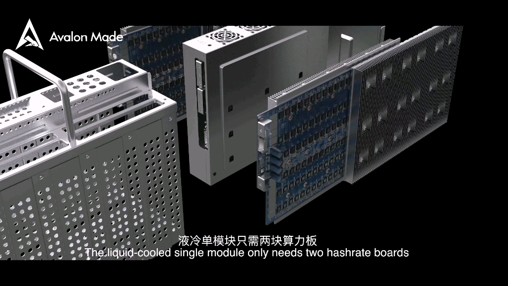阿瓦隆制造avalonmade阿瓦隆浸没式液冷矿机采用机电一体化硬件设计
