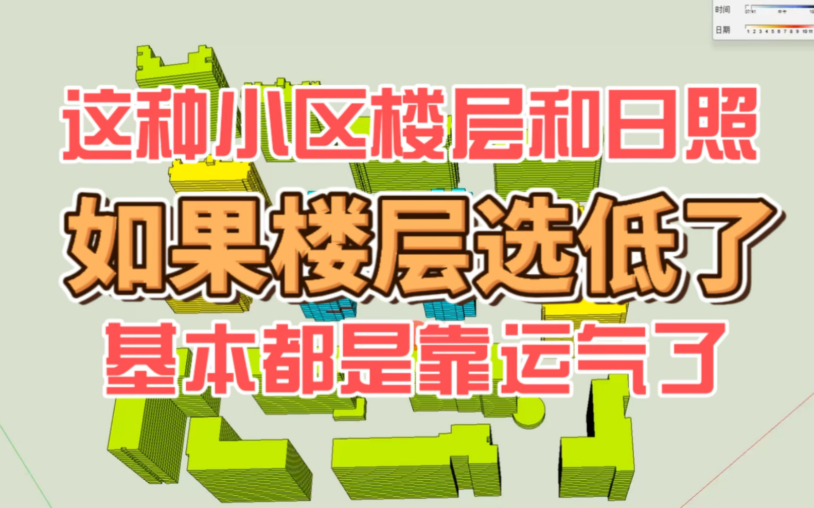 这种小区楼层和日照、如果楼层选低了、基本都是靠运气了哔哩哔哩bilibili