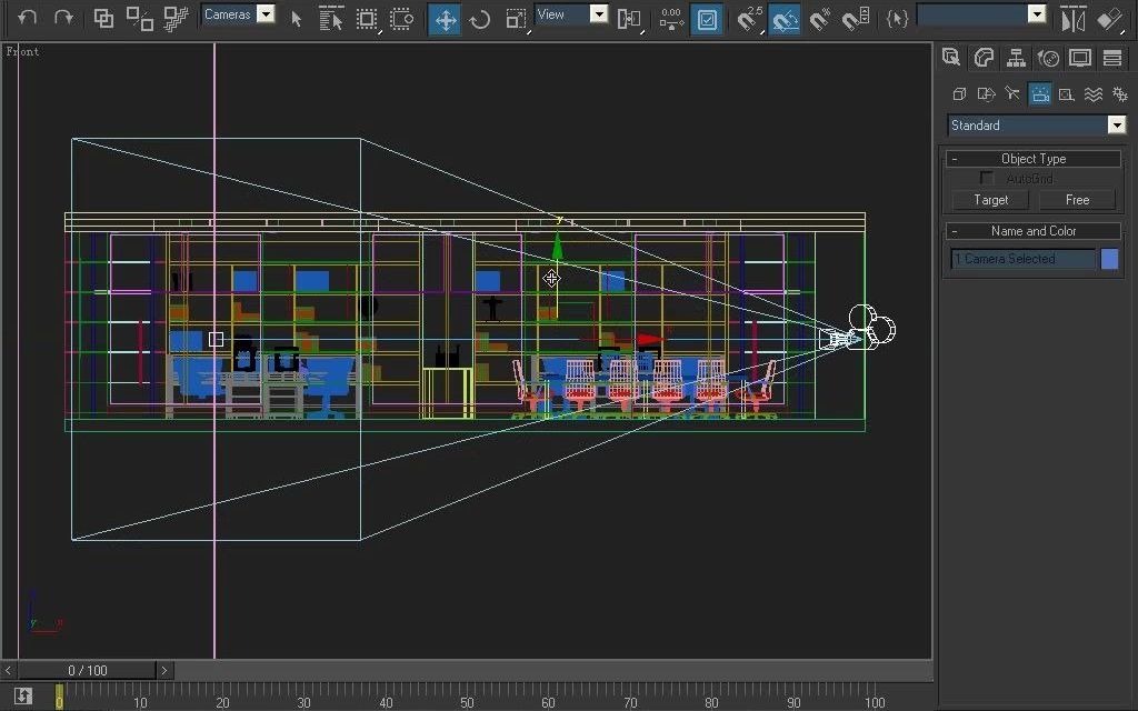 VRAY办公室场景制作011设置相机和渲染参数哔哩哔哩bilibili