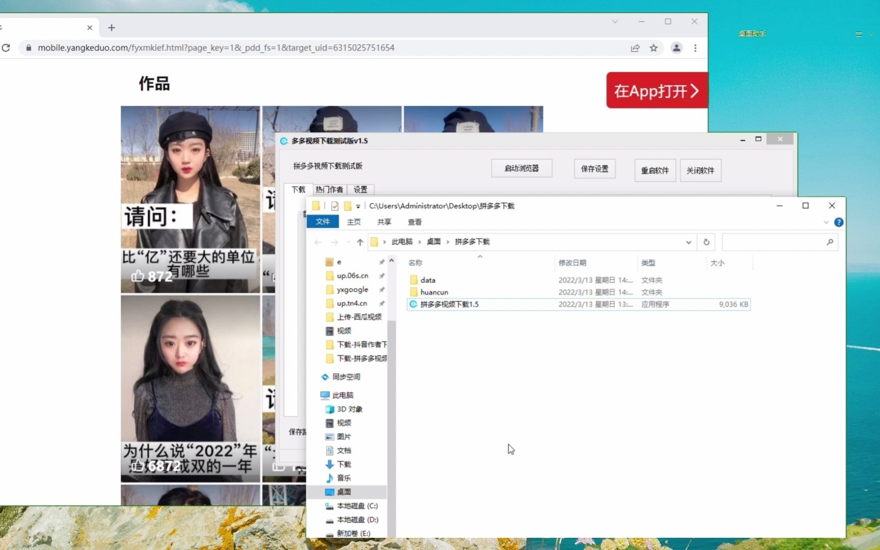 拼多多视频下载软件教程v1.5 beta版哔哩哔哩bilibili