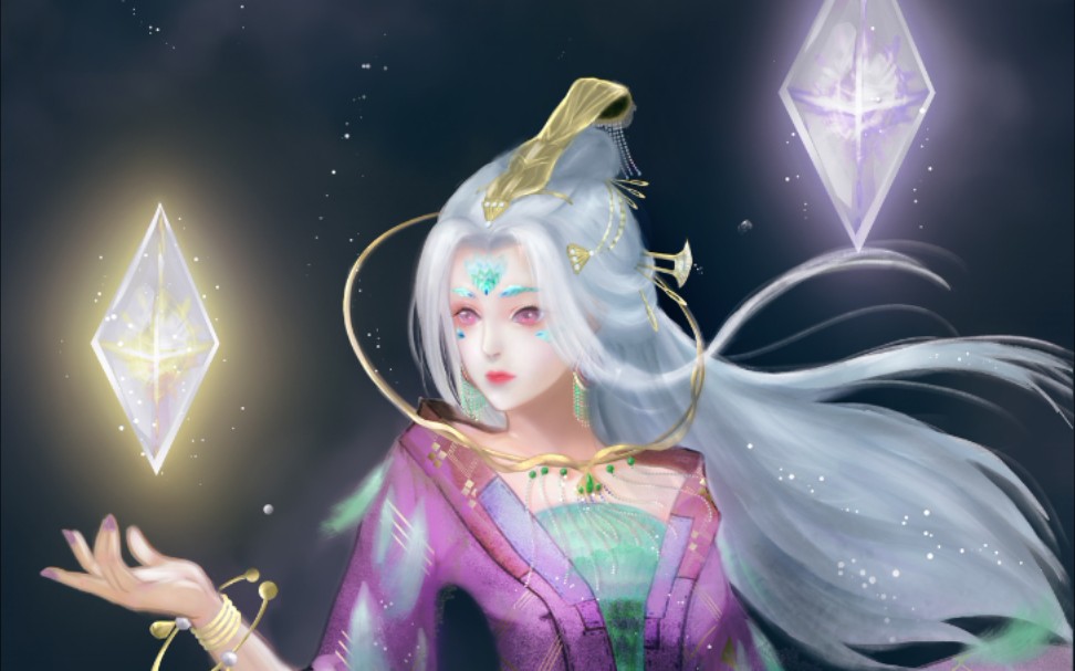 板绘 眷思量奉眠绘画过程