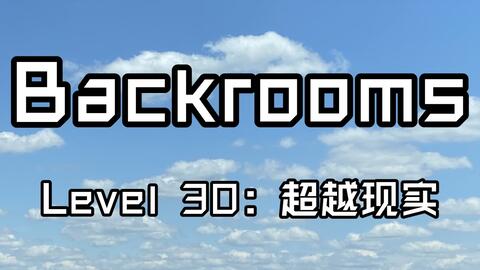 Backrooms】Level 30：超越现实