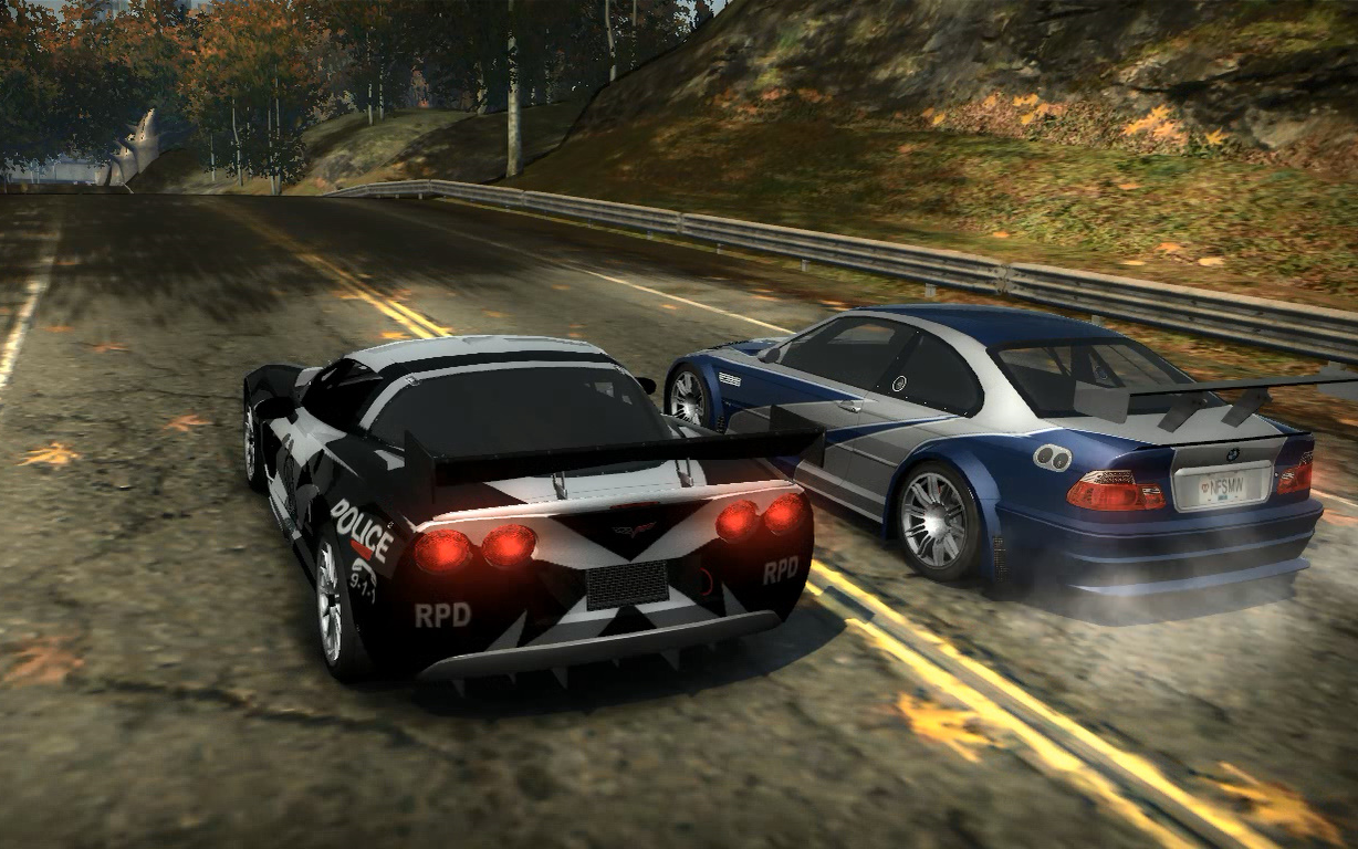 极品飞车9redux:用cross的非警用克尔维特c6r打剃刀 大逃亡