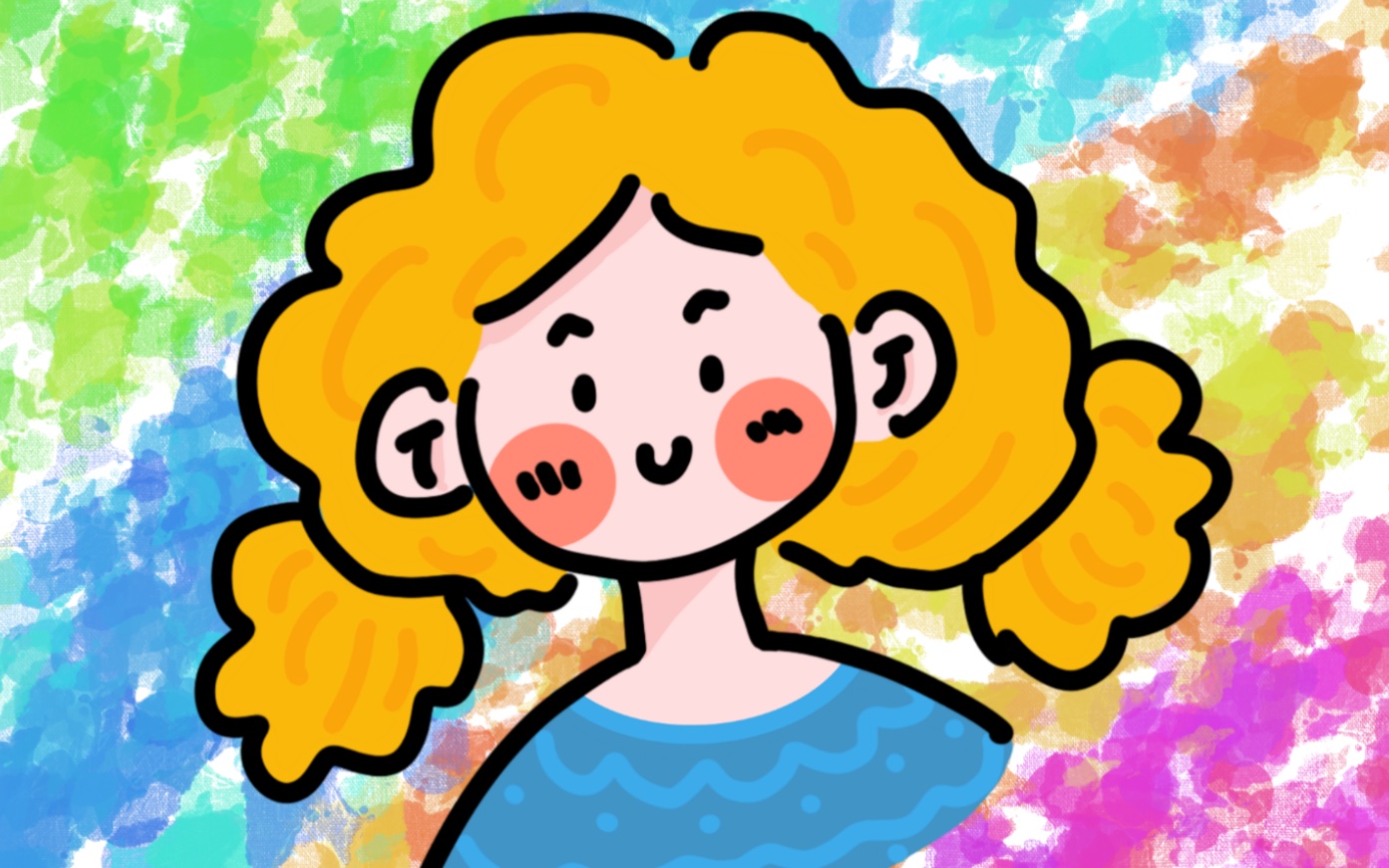 临摹procreateipad零基础绘画5分钟画一个小女孩头像