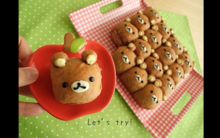 [图]【搬运】教你做轻松熊手撕面包Rilakkuma Pull-apart Bread ♥~~