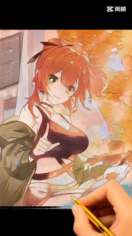 喜欢@绯赤艾莉欧official 就点赞来自我的剪映