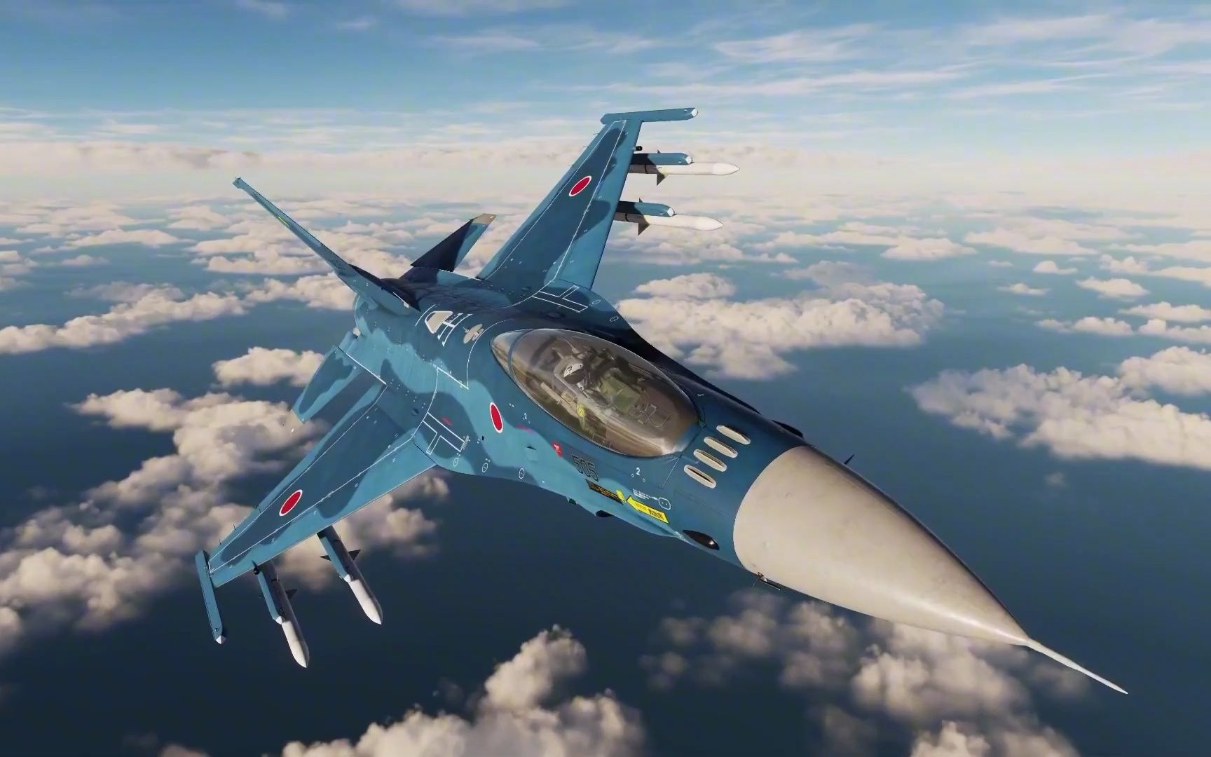 中国空军空警2000预警机指挥歼-16战斗机拦截日本f2战机,dcs模拟