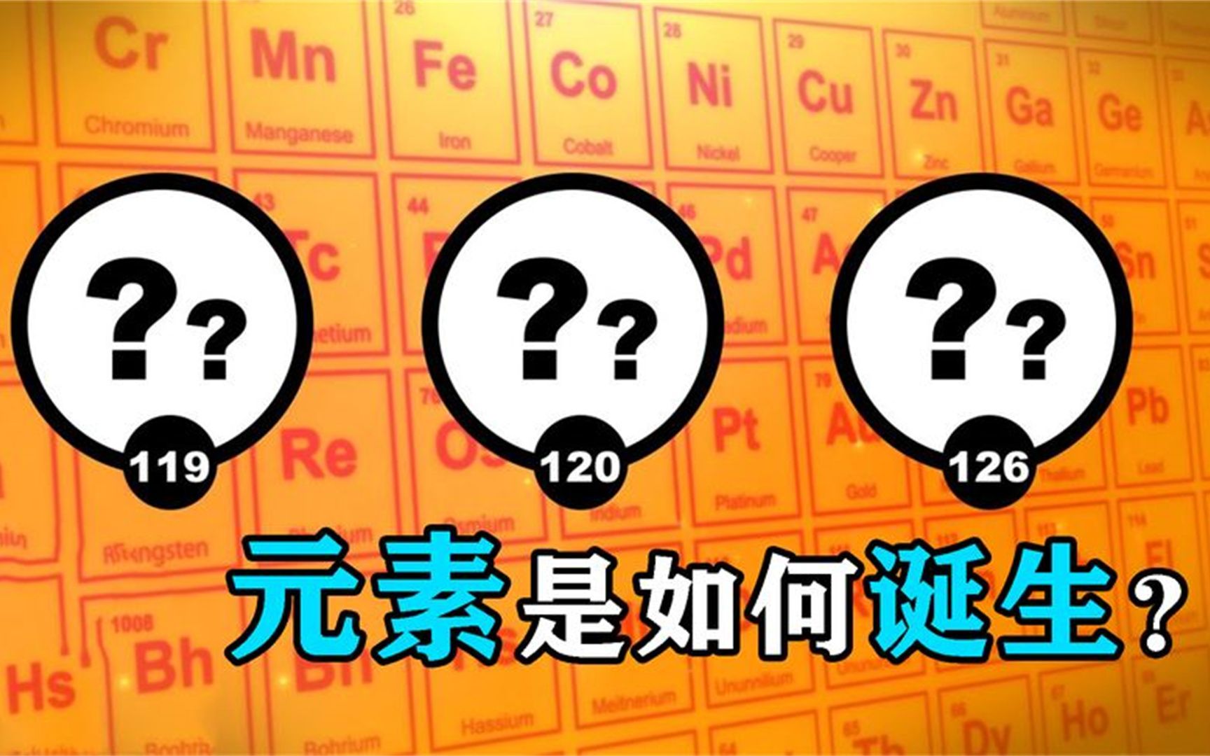 化学元素周期表上的新元素,是如何诞生的?看完长知识了哔哩哔哩bilibili