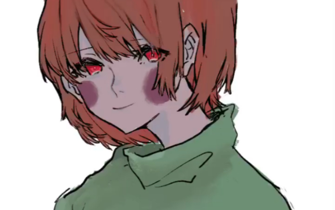 undertale绘画两分钟内画出一个小chara