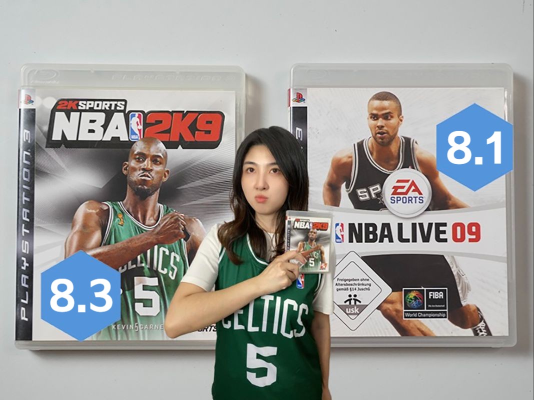 NBA 2K9对比LIVE 09【咕咕七篮球游戏全系列鉴赏第19期】单机游戏热门视频