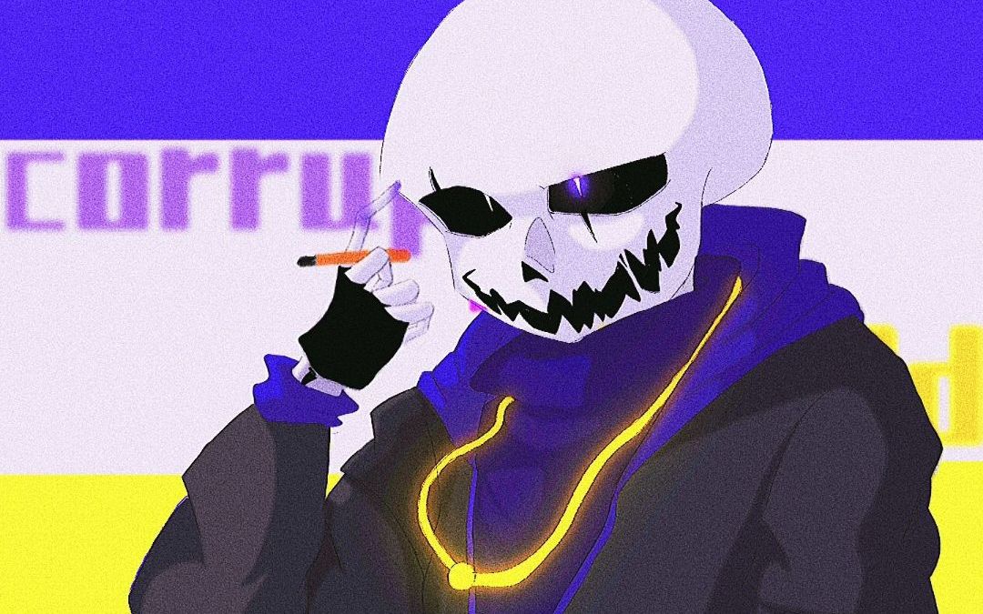 【国人au corruptionvoid腐败无效】sans战斗前三回合预告(游戏)_哔哩