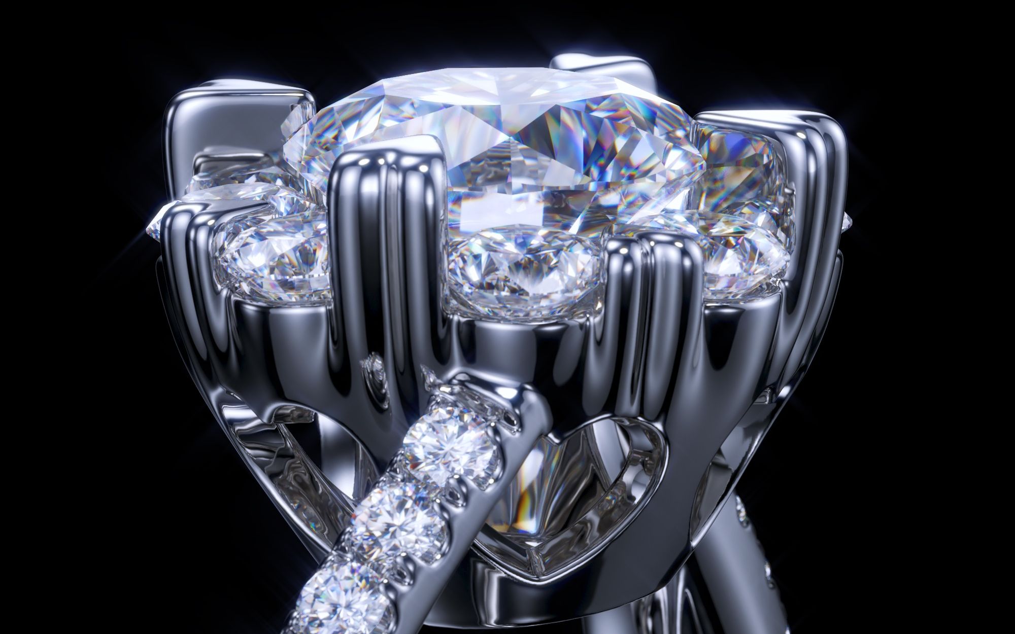 keyshot - vray - 珠宝钻戒钻石色散渲染 - 3.24