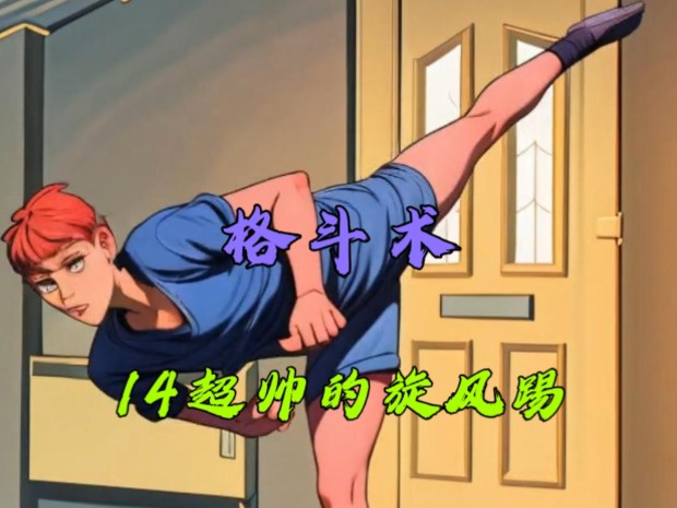 超帅的旋风踢轻松四步教会你