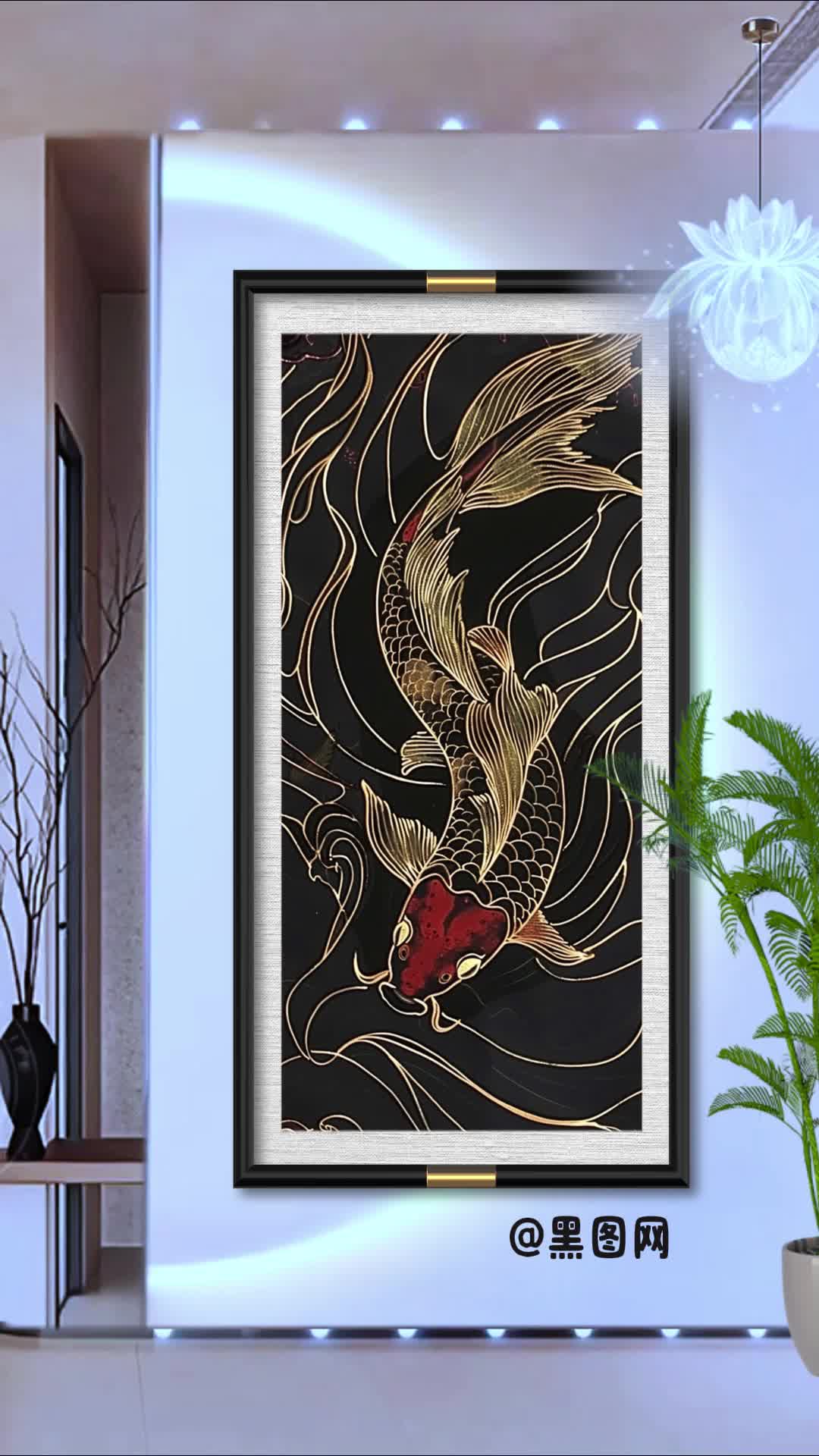 黑图网装饰画构图模版