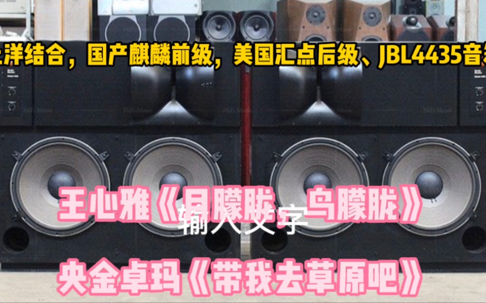 [图]土洋结合，国产麒麟前级，美国汇点后级、JBL4435音箱，王心雅《月朦胧，鸟朦胧》，央金卓玛《带我去草原吧》