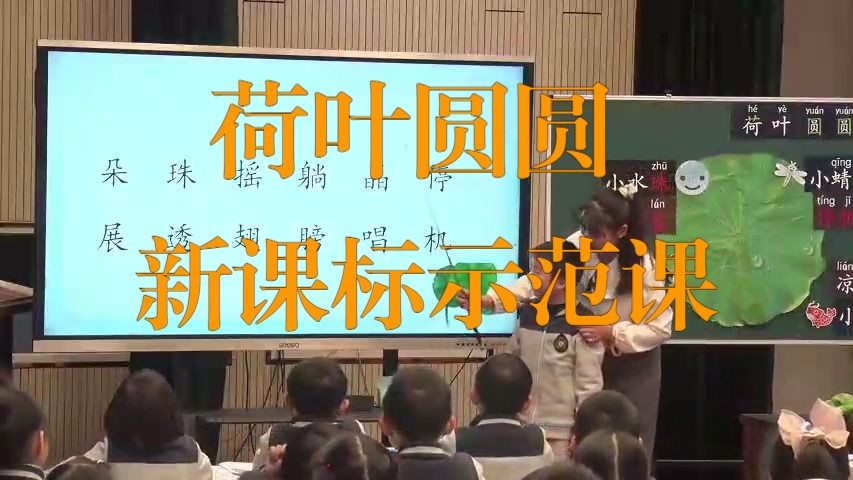 【新课标示范课】一下语文 《荷叶圆圆》大单元教学 教学实录 名师赛课哔哩哔哩bilibili