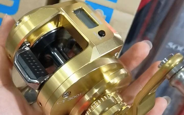 禧玛诺 ocea conquest ct 数显小金轮鼓轮 新款新设计 新型缓降功能