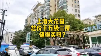 Скачать видео: 上海大花园，总价千万级的三房，值得买吗？