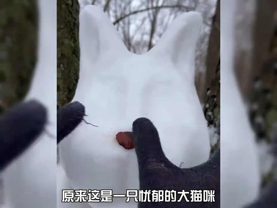 冬季滚雪球的有趣玩法#玩雪 #滚雪球 #冬天该有的样子
