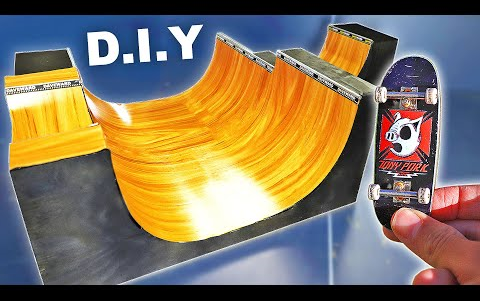 手指滑板指板大佬教你自己动手做一套超实用滑板场地fingerboard