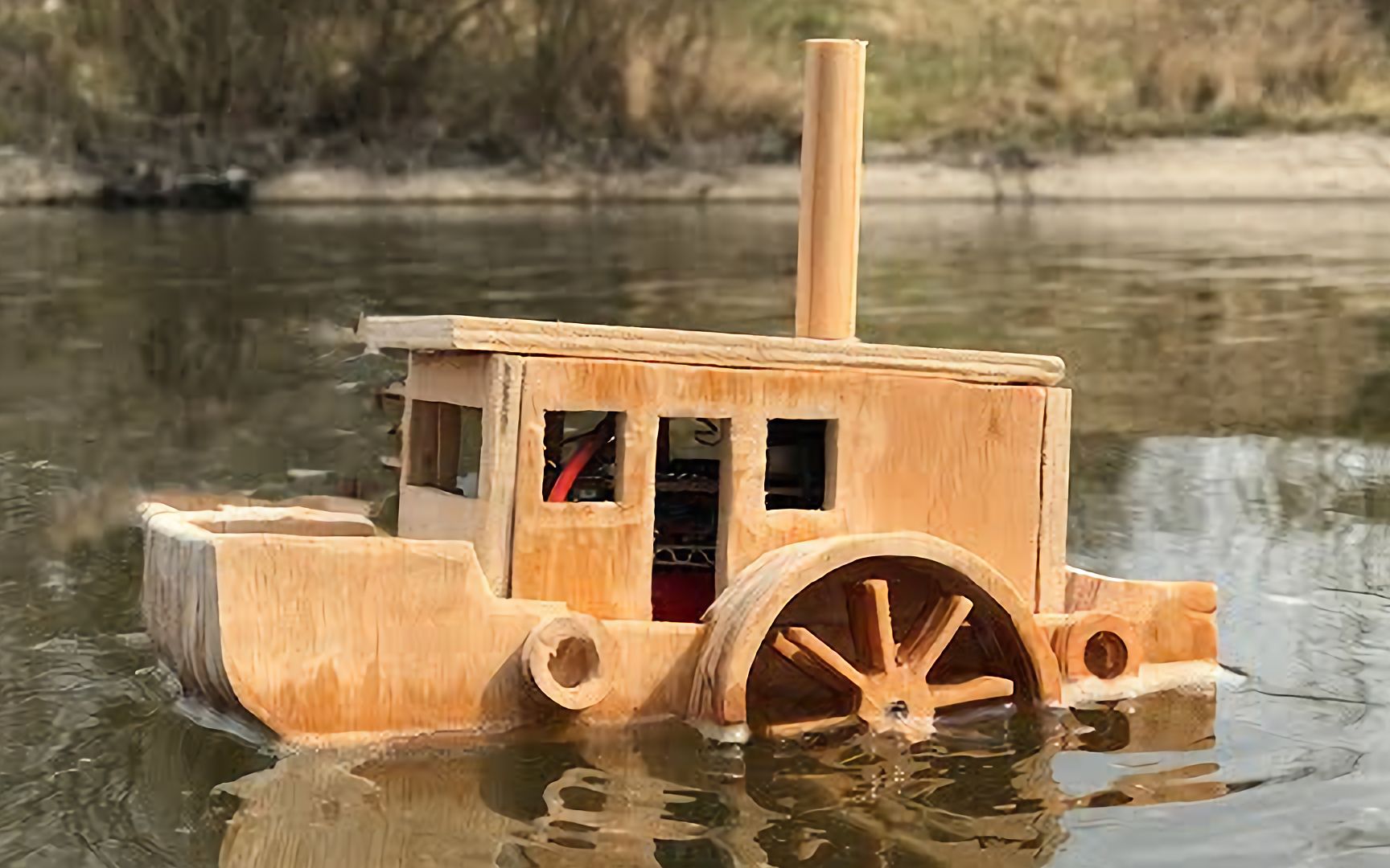 短片木板明轮船