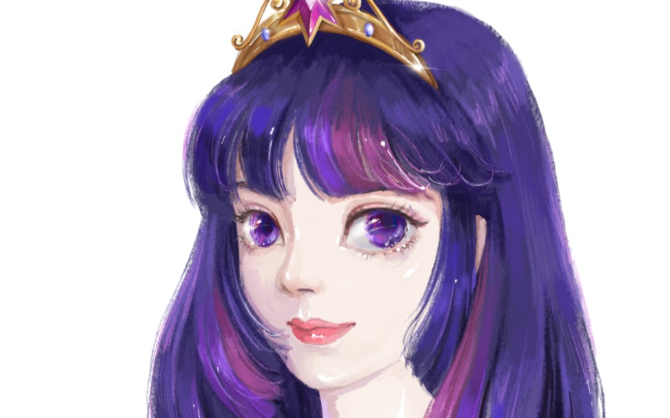 活动作品procreate小马宝莉拟人紫悦