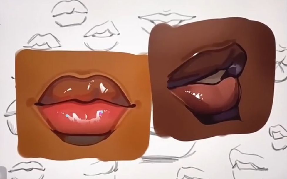 画法-嘴唇【cg原画搬运工】