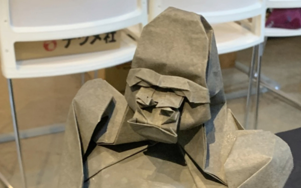 创意折纸作品144|大猩猩原创及制作者:j.