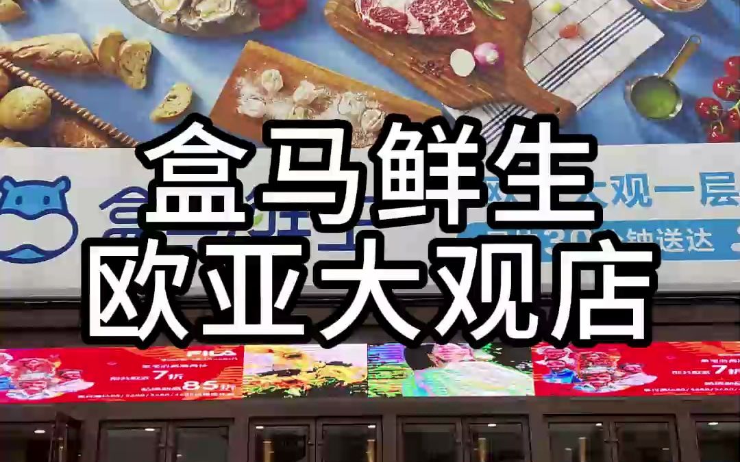 2023年济南最后一家盒马鲜生新店开业,中秋国庆买1送1哔哩哔哩bilibili