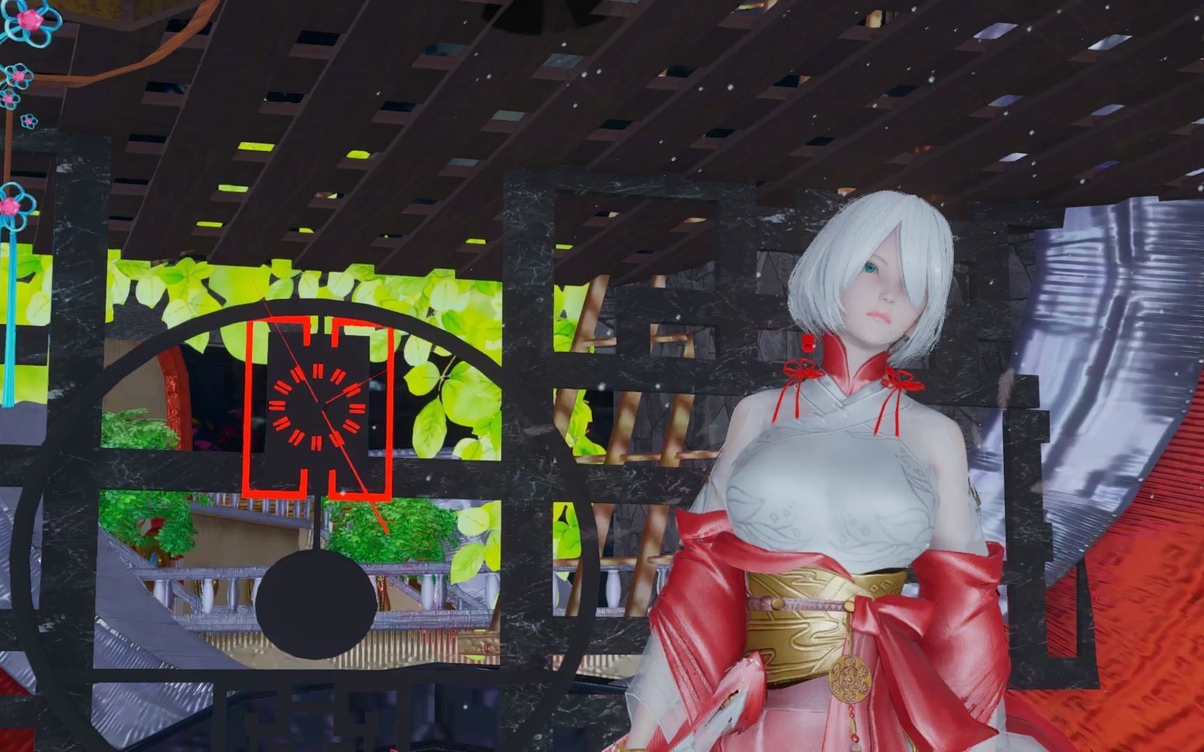 [图]宋嫣衣服 红衣白发 2B【HS2】【MMD】今天是2B专场！