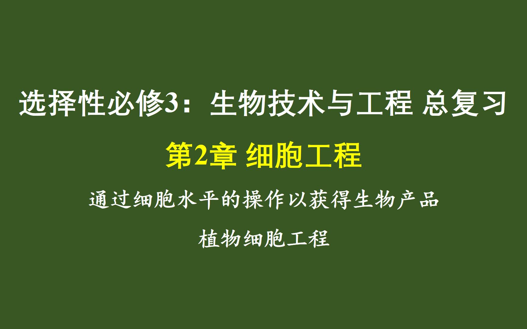 总复习52 细胞工程1(植物细胞工程)哔哩哔哩bilibili