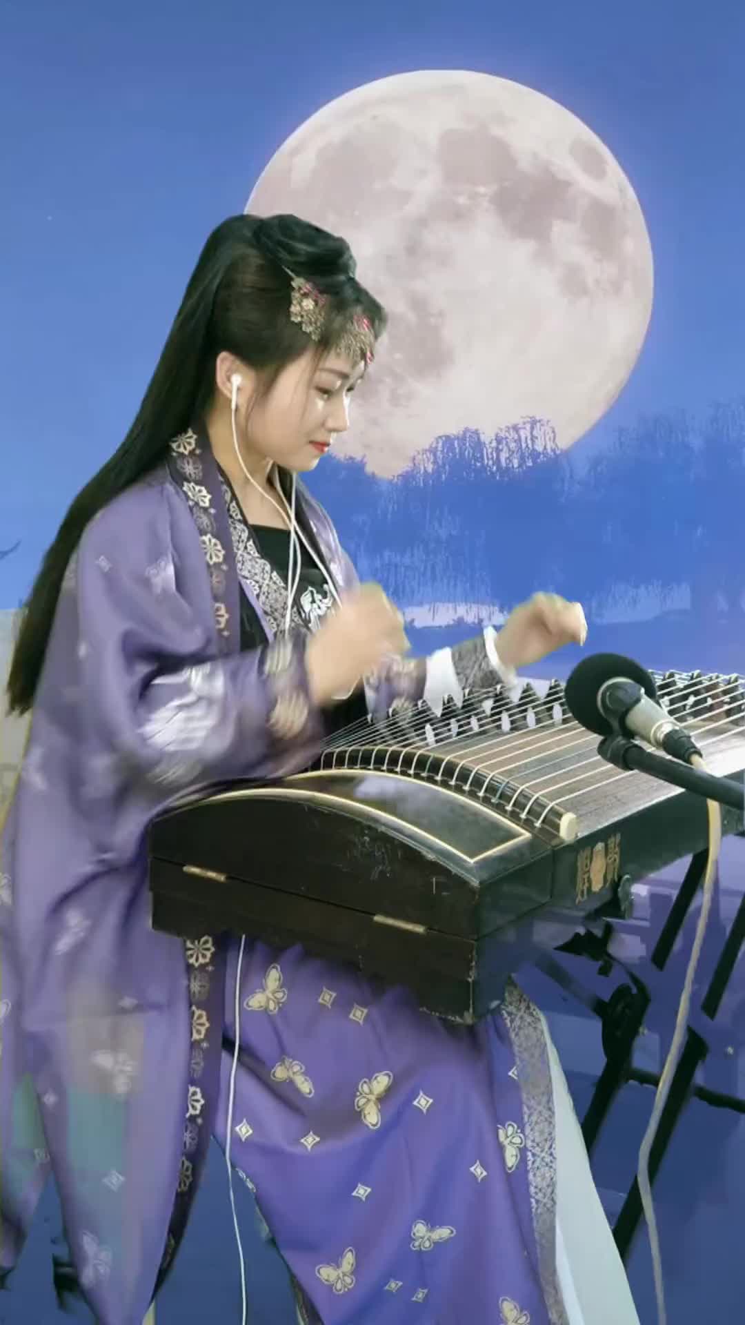 有谁知道这首曲名的古筝弘扬国乐国风古韵才艺主播叹人间惊鸿醉含