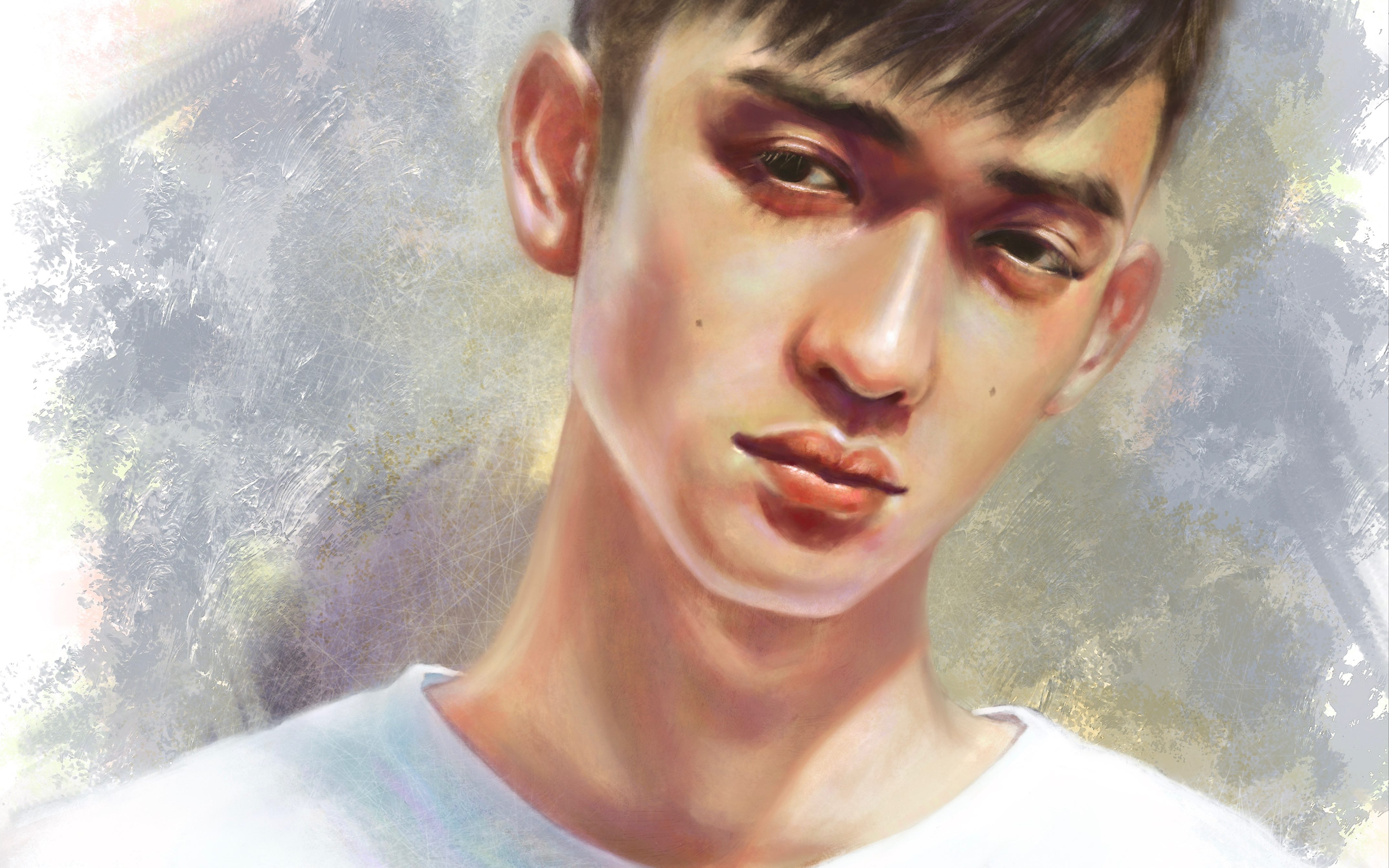 【procreate厚涂】画个氛围帅哥浅野启介