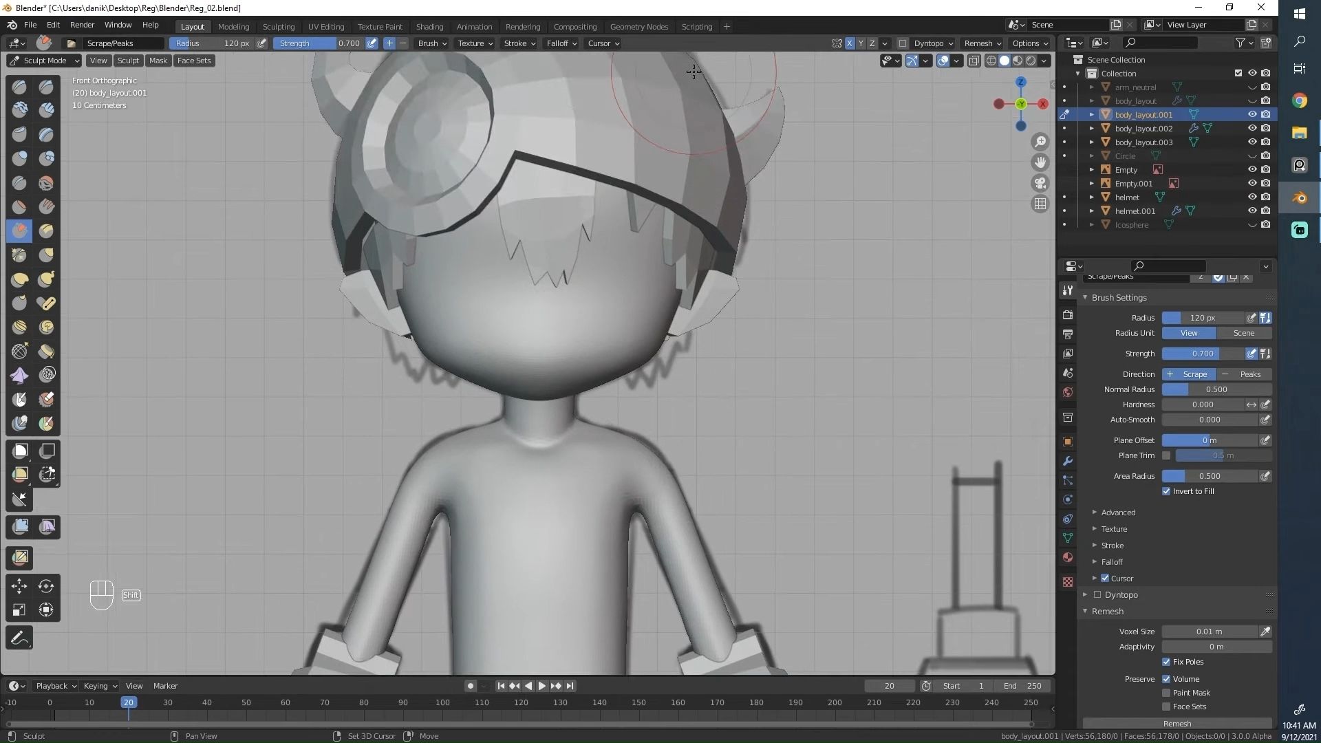 [中文]blender动漫角色建模教程-【#10】