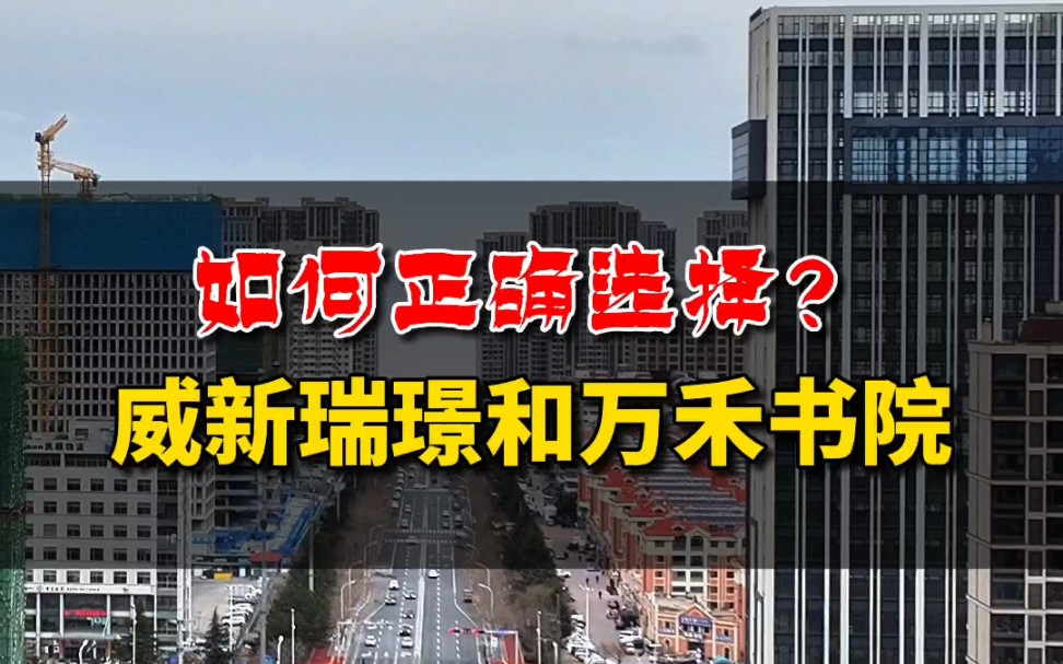 你说到底该选哪个?威海经区威新瑞璟和万禾书院哔哩哔哩bilibili