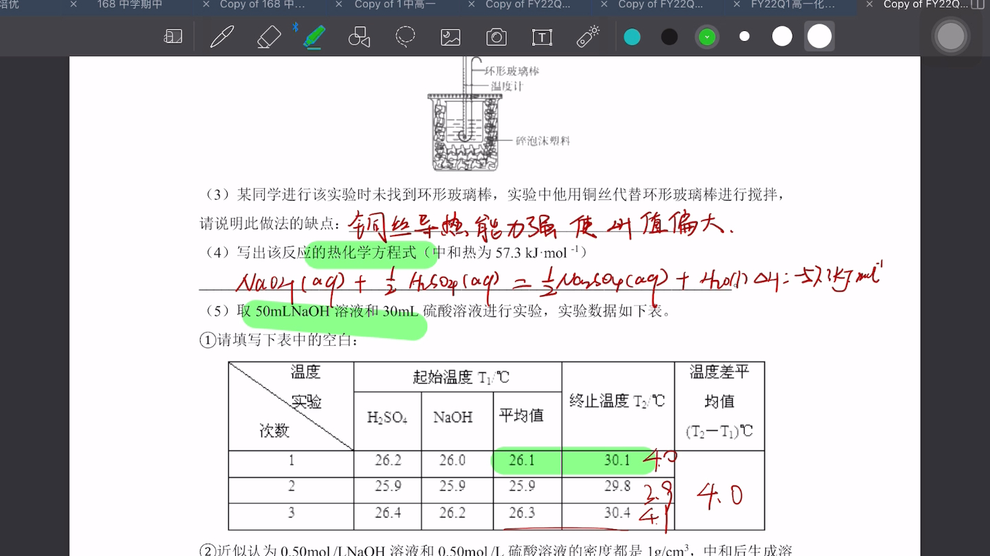 热化学反应方程式和中和热哔哩哔哩bilibili