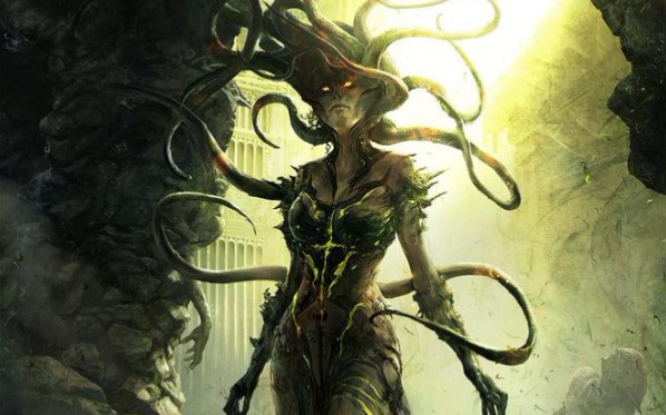 美杜莎能石化任何人,却石化不了手机中的人.