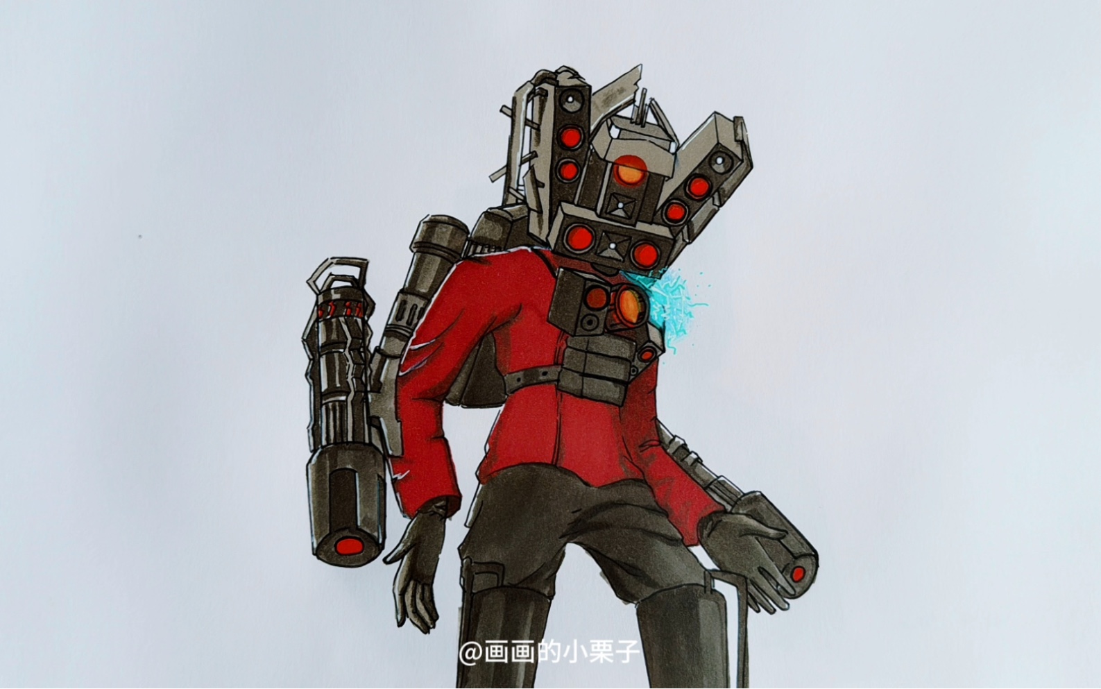 宝子们周末愉快呀!你们让我画的泰坦小红来了!