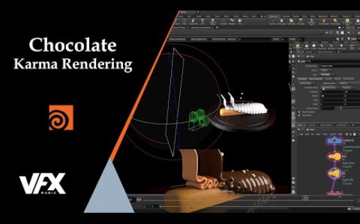 Houdini karma巧克力渲染哔哩哔哩bilibili
