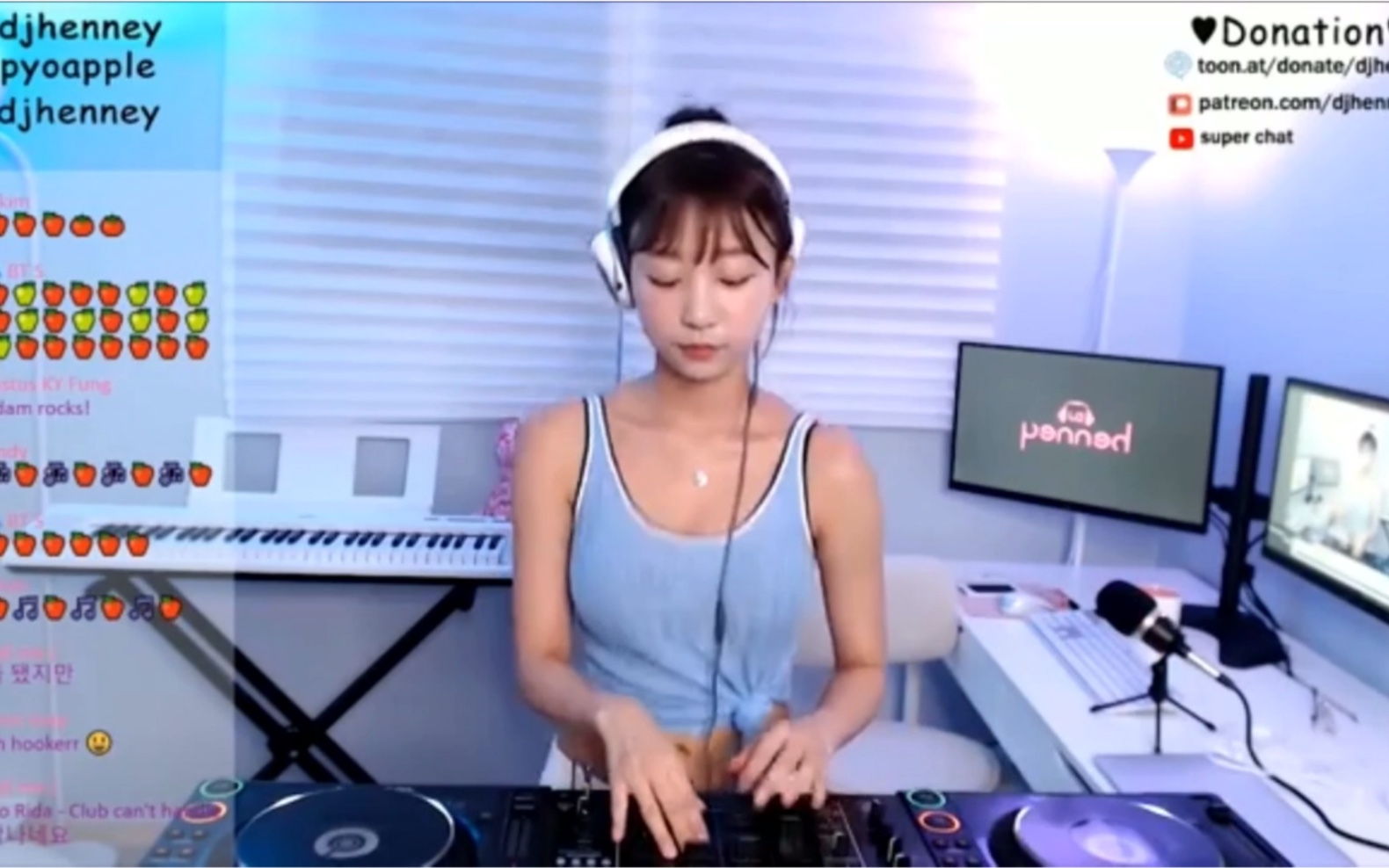 [图]韩国小姐姐DJ-Henney又来打碟了，动次打次动次打次