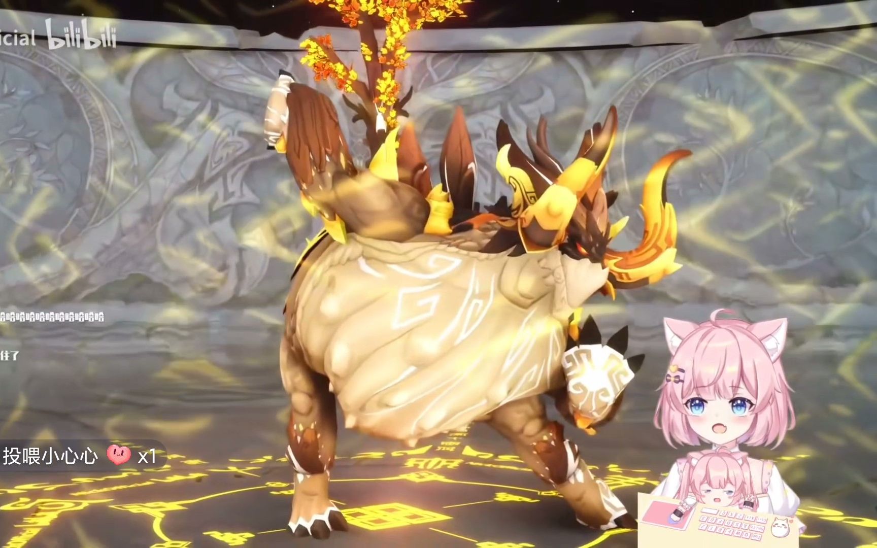 小0看坨子哥跳舞:好大一个大比兜啊