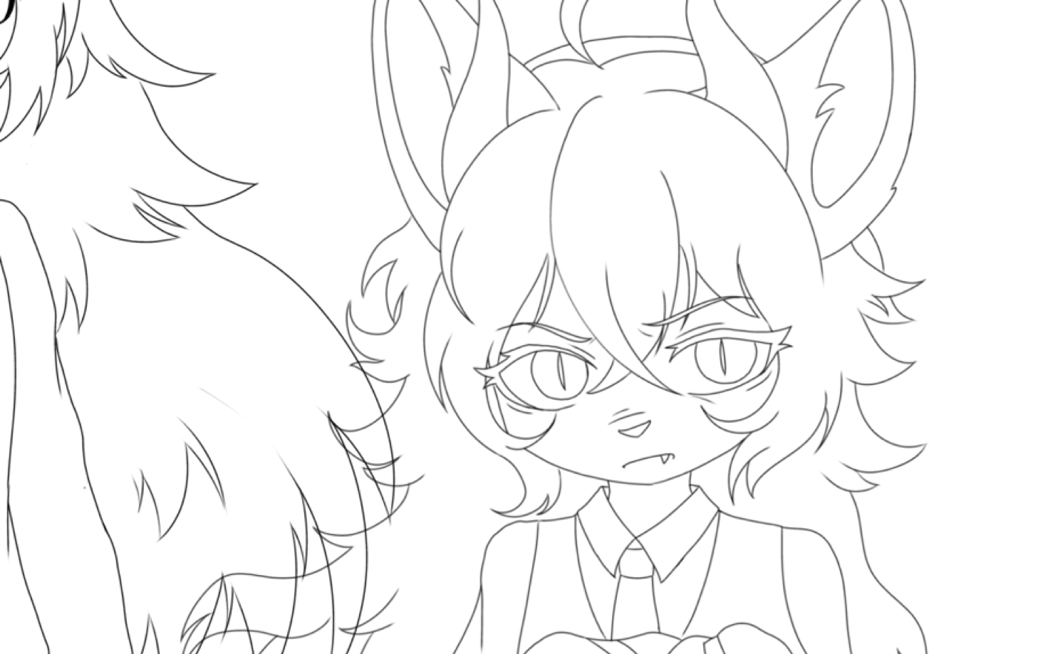 兽设 两分钟绘制过程