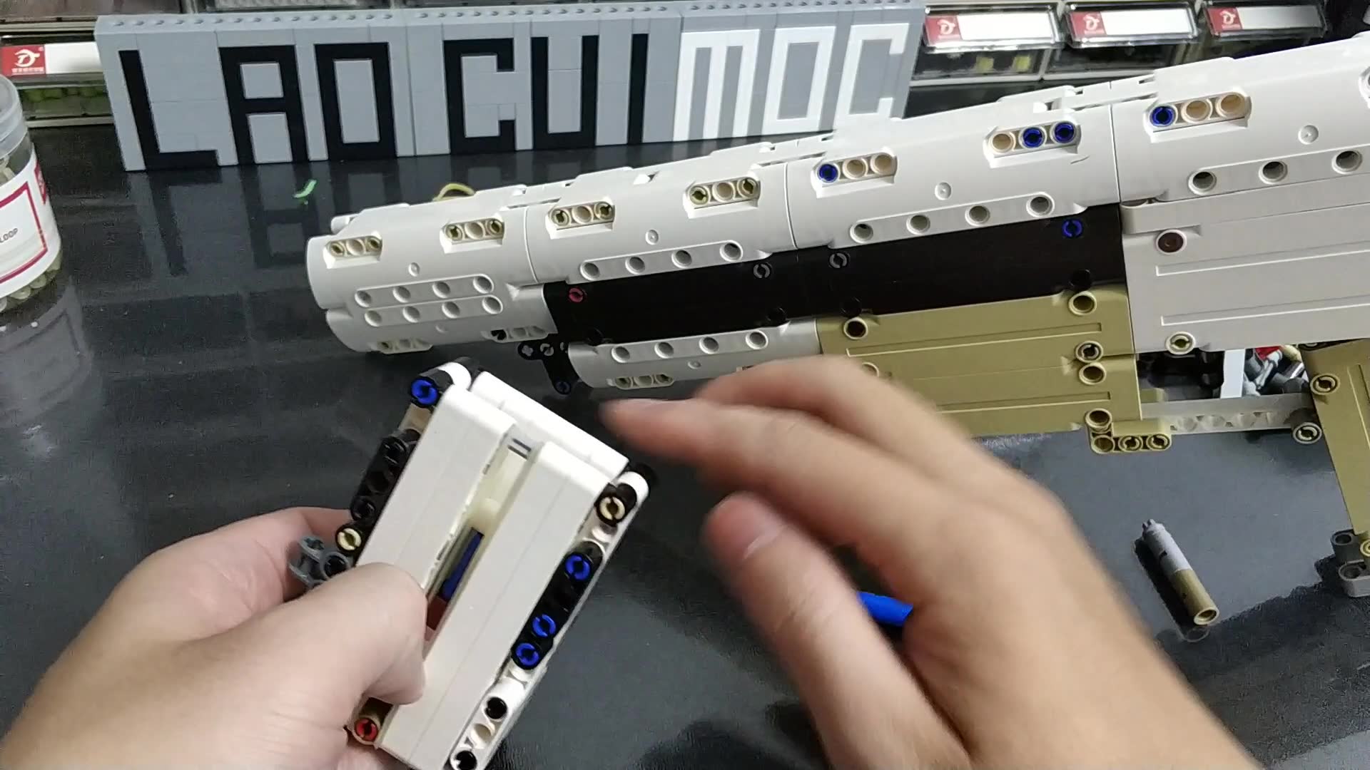 老崔moc乐高半自动步枪原型展示