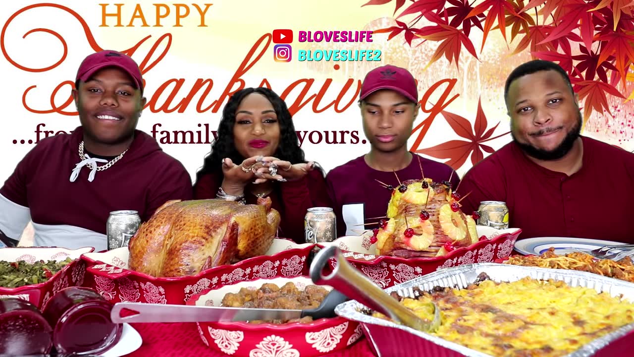 [图]【吃蟹阿姨】Thanksgiving Meal, Happy Thanksgiving from Bloveslife & Family