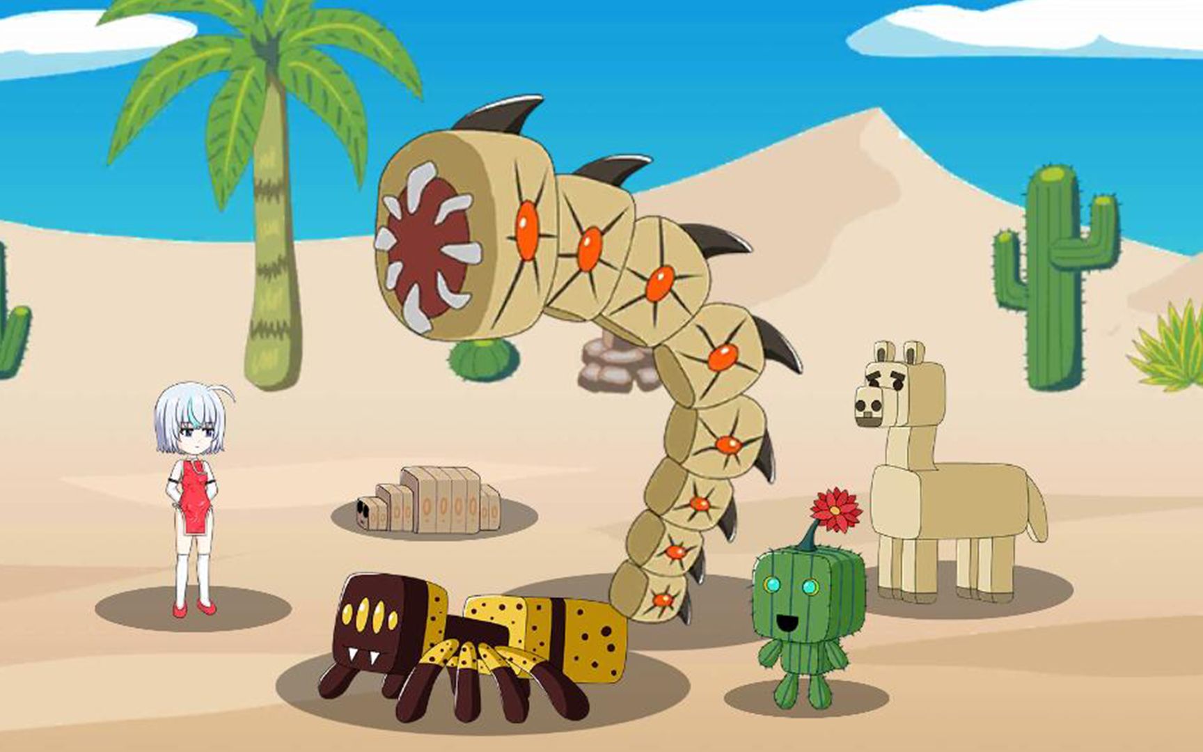 自制游戏沙漠的怪物制作完成游戏笑园