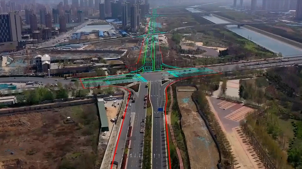 航拍视频合成cad道路交通图哔哩哔哩bilibili