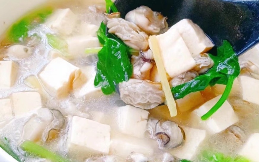 海蛎子肉炖豆腐图片