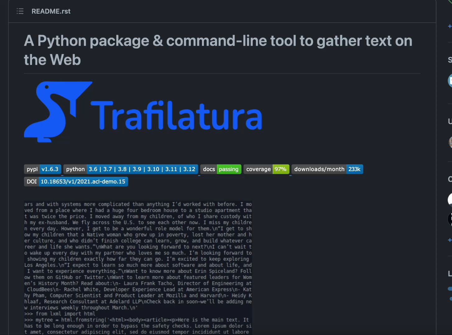 [每日一库] trafilatura 用于提取和解析网络页面内容的Python工具哔哩哔哩bilibili