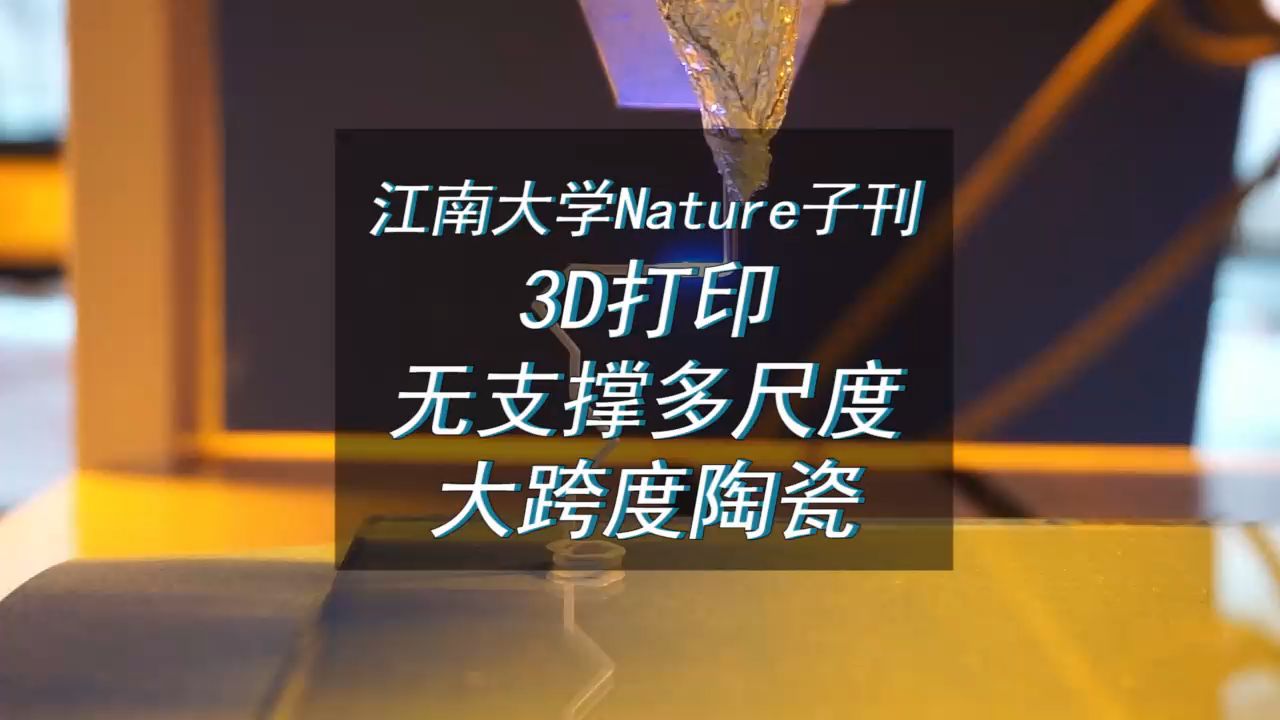 江南大学刘仁教授团队新提出了一种陶瓷打印方法哔哩哔哩bilibili